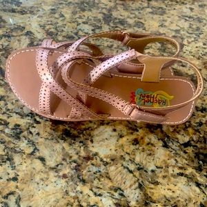 Rose gold girls sandals 3